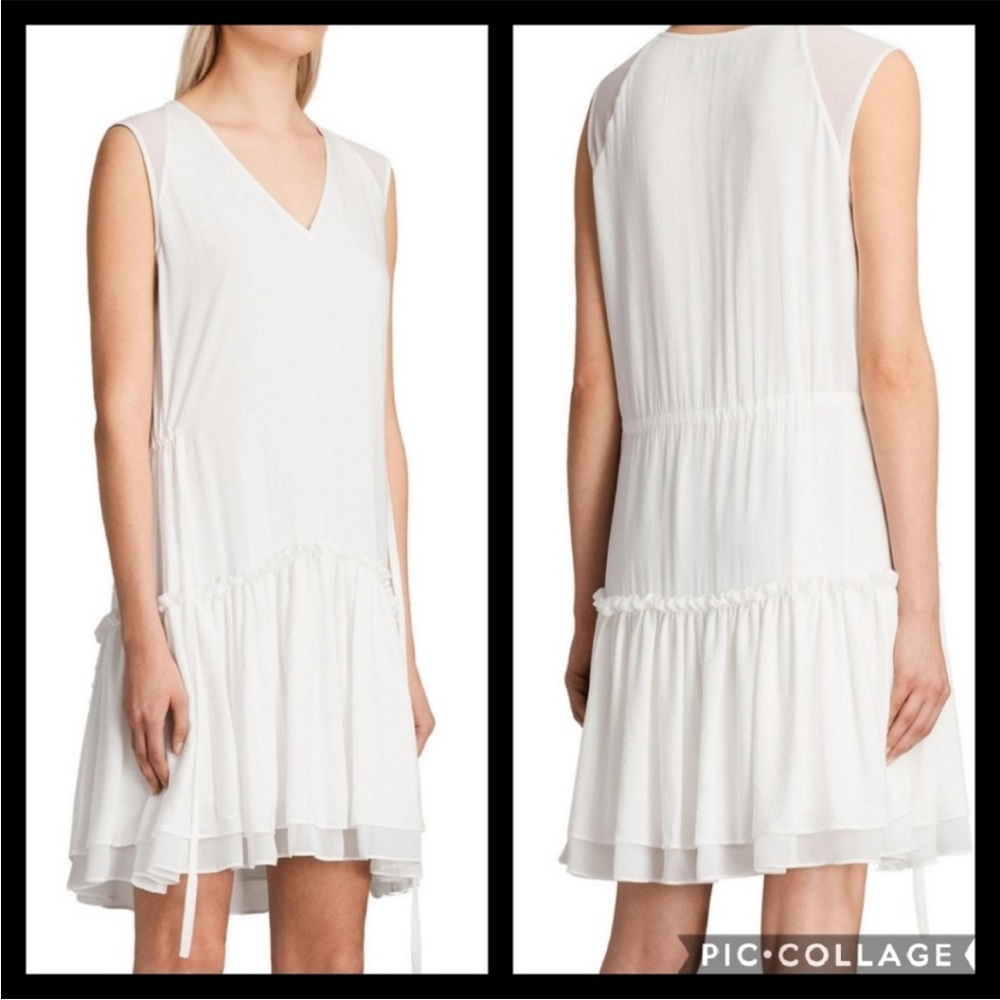 Allsaints Alia sleeveless white dress M